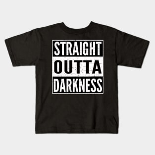 Blackout 2020 Straight Outta Darkness Novelty Distressed Kids T-Shirt